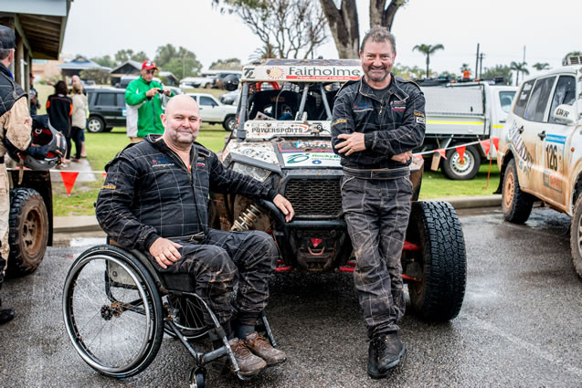 Jim and Rex at the finish line