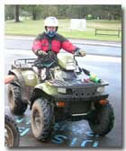 Craig on his bike in Harvey during The Ride